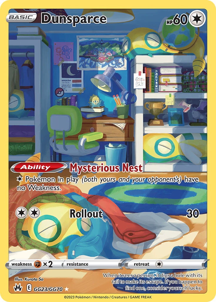 Dunsparce - Crown Zenith (Holo Rare) [CRZ-GG23]