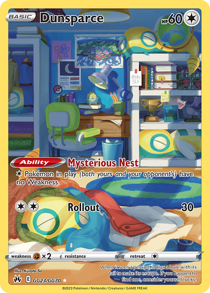 Dunsparce - Crown Zenith (Holo Rare) [CRZ-GG23]