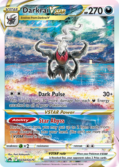 Darkrai VSTAR - Crown Zenith (Ultra Rare) [CRZ-GG50]