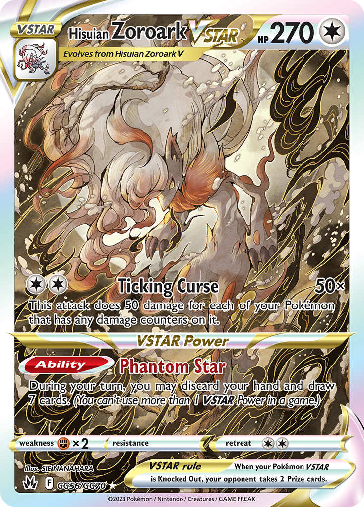 Hisuian Zoroark VSTAR - Crown Zenith (Ultra Rare) [CRZ-GG56]