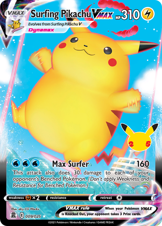 Surfing Pikachu VMAX (Celebrations #9) 🇺🇸