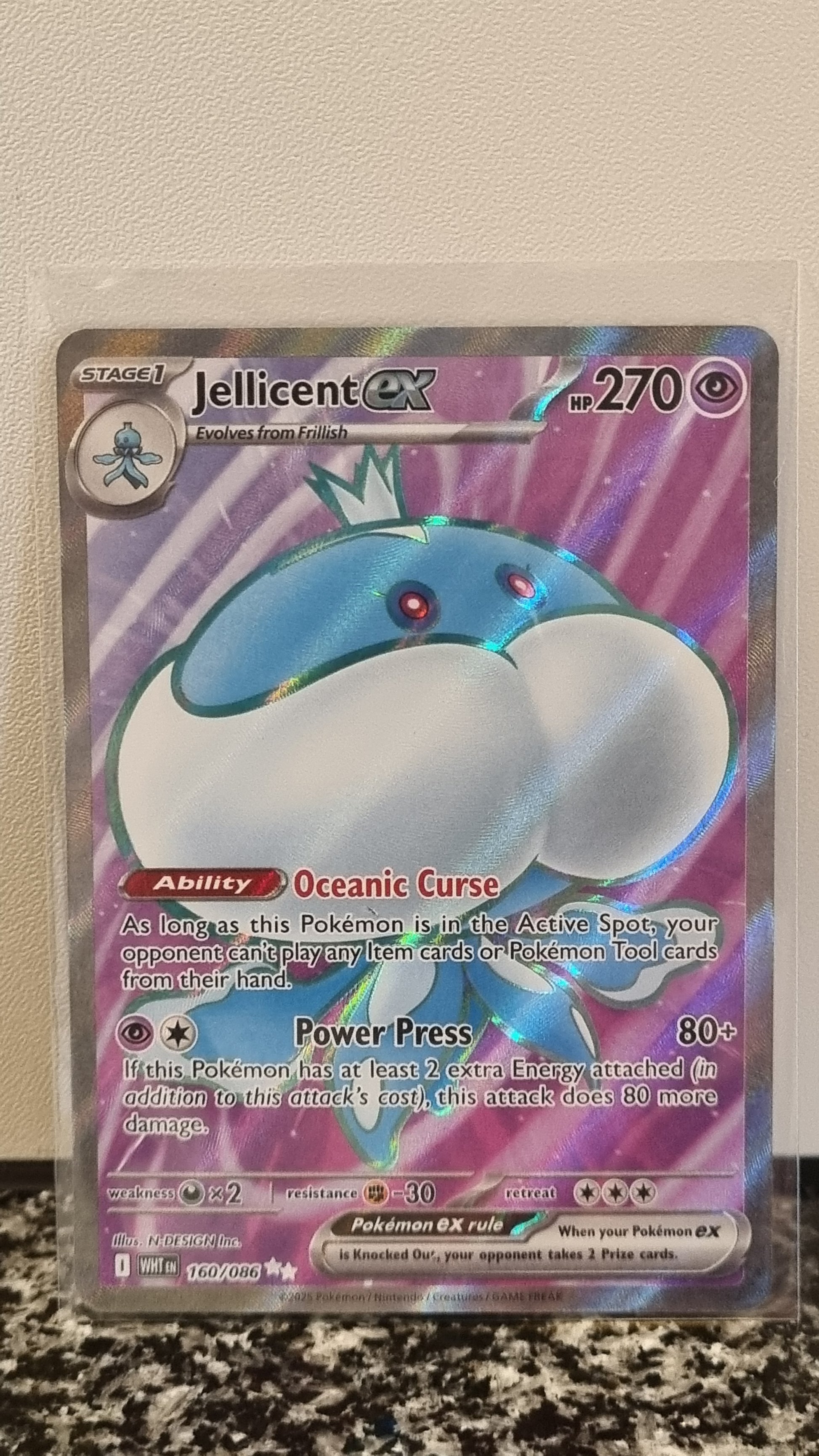 Jellicent ex (White Flare #160) 🇺🇸 (Alt)