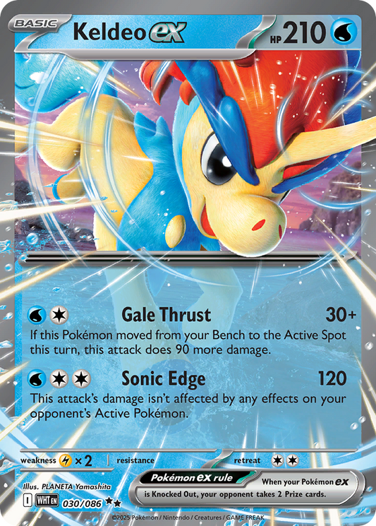 Keldeo ex (White Flare #30) 🇺🇸