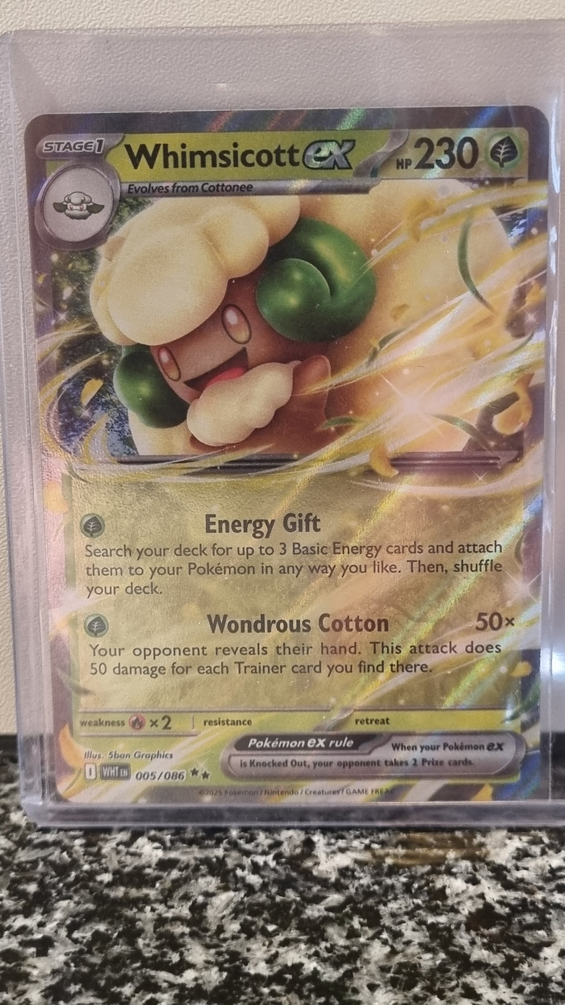 Whimsicott ex (White Flare #5) 🇺🇸 (Alt)