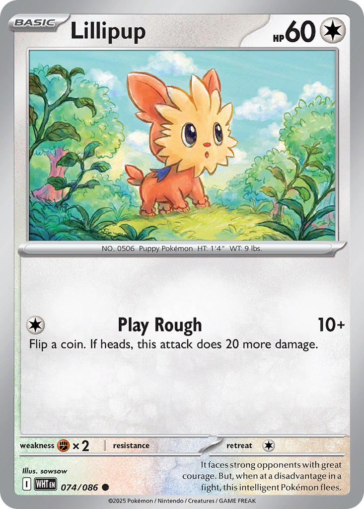 Lillipup (Pokeball) (White Flare #74) 🇺🇸