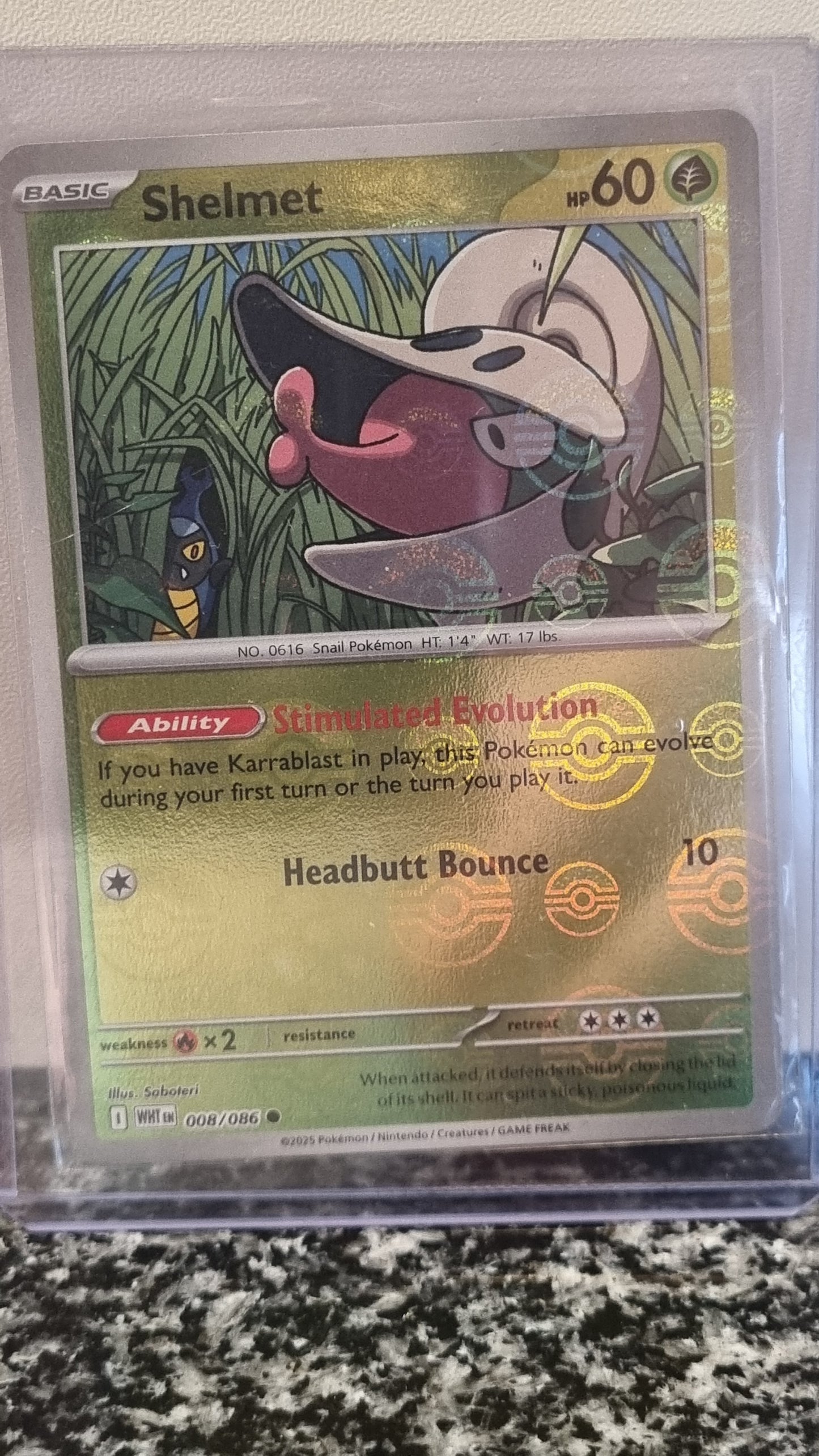 Shelmet (Pokeball) (White Flare #8) 🇺🇸 (Alt)