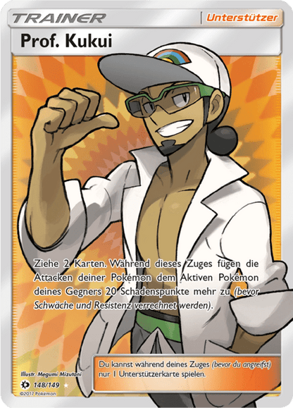 Prof. Kukui (Sun & Moon #148) 🇨🇭🇩🇪