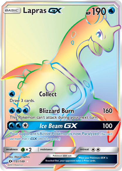 Lapras GX (Sun & Moon #151) 🇺🇸