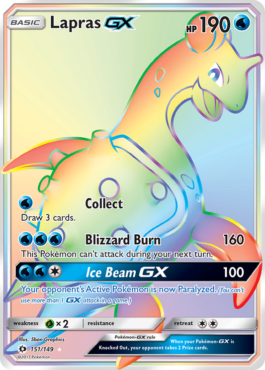 Lapras GX (Sun & Moon #151) 🇺🇸