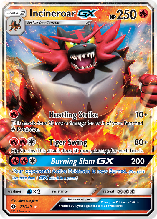 Incineroar GX (Sun & Moon #27) 🇺🇸