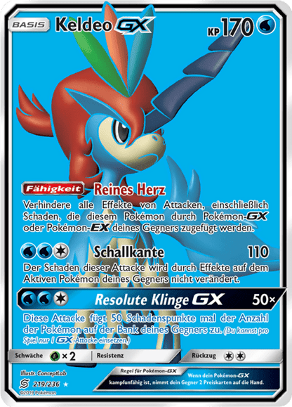 Keldeo GX (Unified Minds #219) 🇨🇭🇩🇪