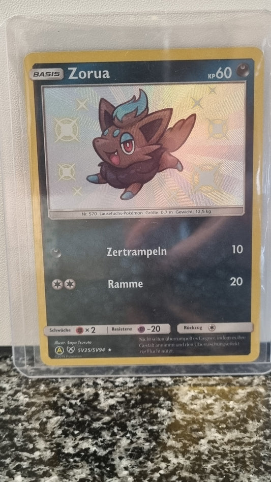 Zorua (Hidden Fates Shiny Vault #25) 🇨🇭🇩🇪 (Alt)
