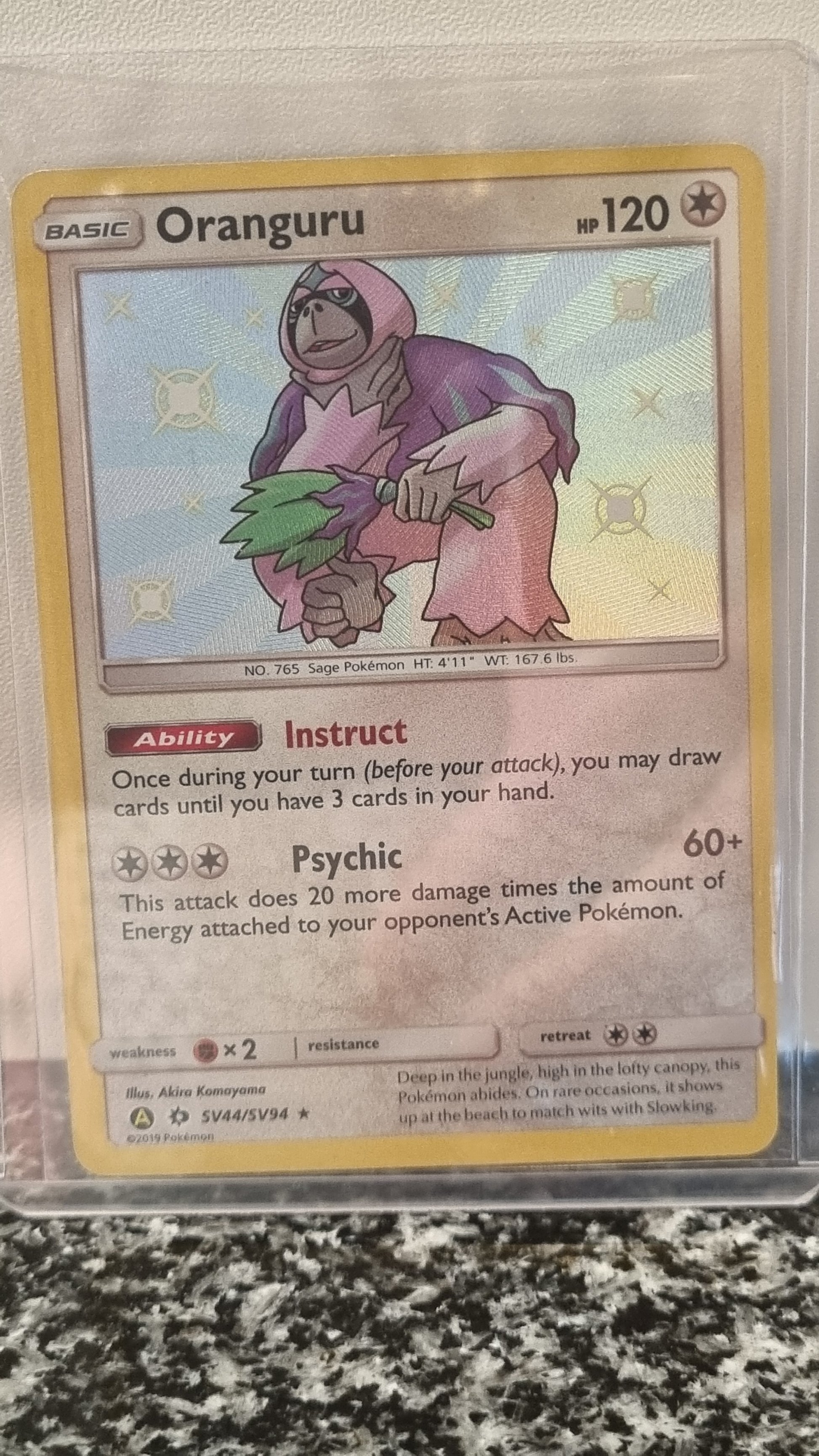 Oranguru (Hidden Fates Shiny Vault #44) 🇺🇸 (Alt)