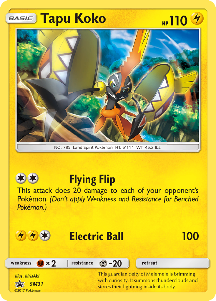 Tapu Koko (SM Black Star Promos #31) 🇺🇸
