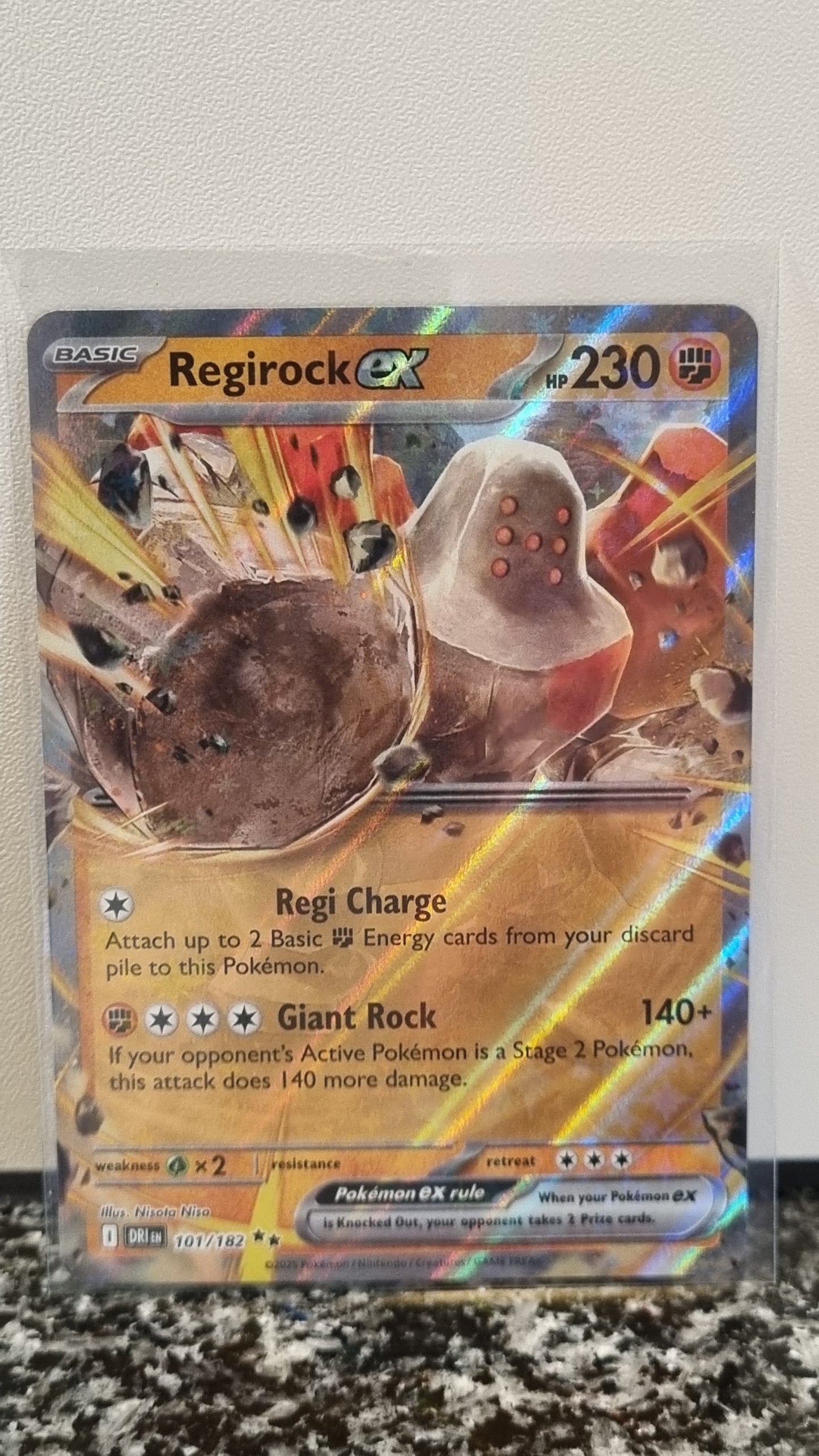 Regirock ex (Destined Rivals #101) 🇺🇸 (Alt)