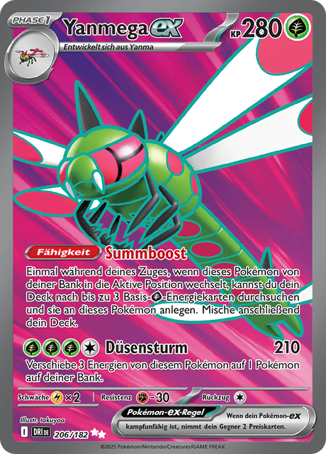 Yanmega ex (Destined Rivals #206) 🇨🇭🇩🇪