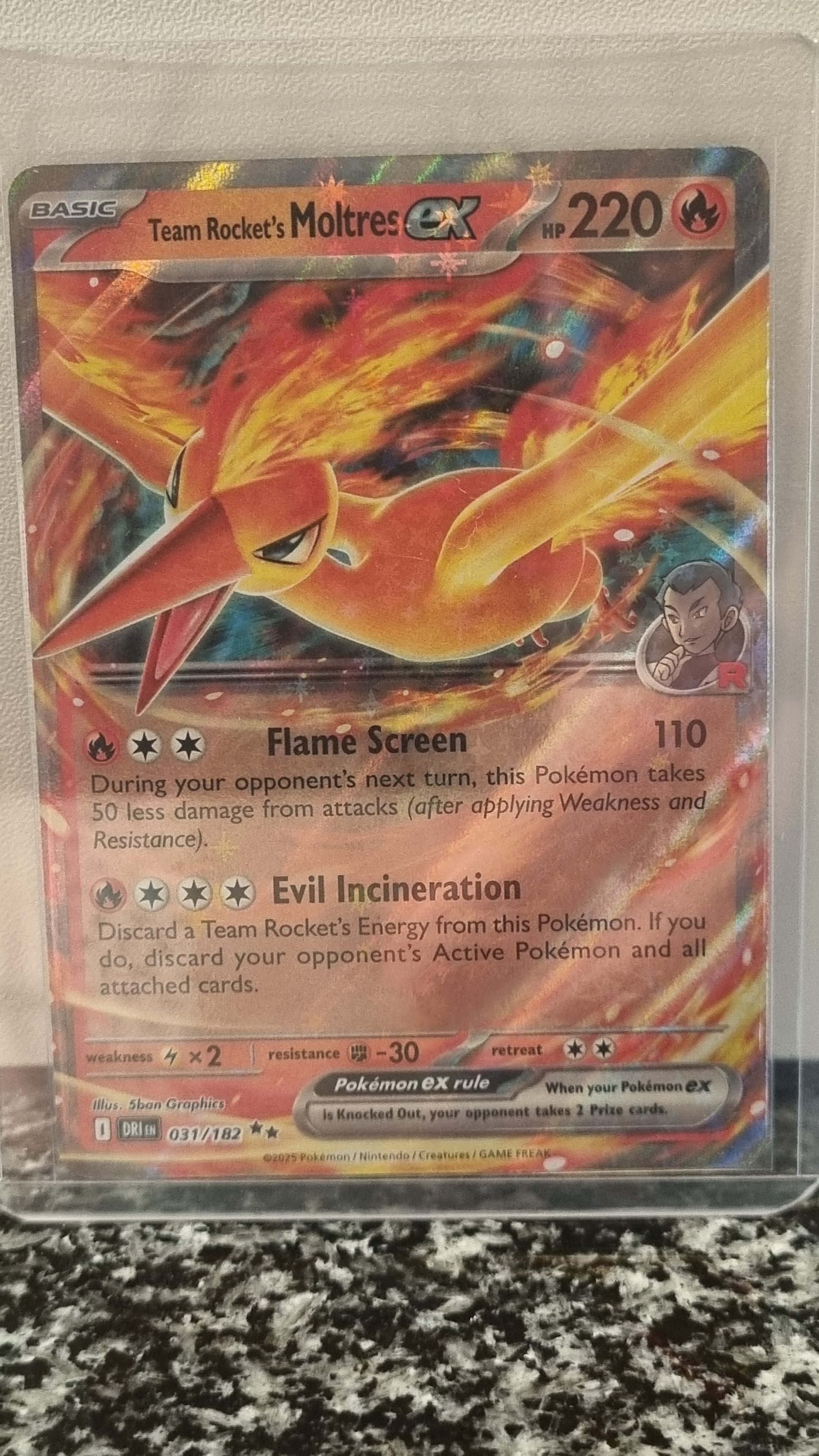 Team Rocket's Moltres ex (Destined Rivals #31) 🇺🇸 (Alt)