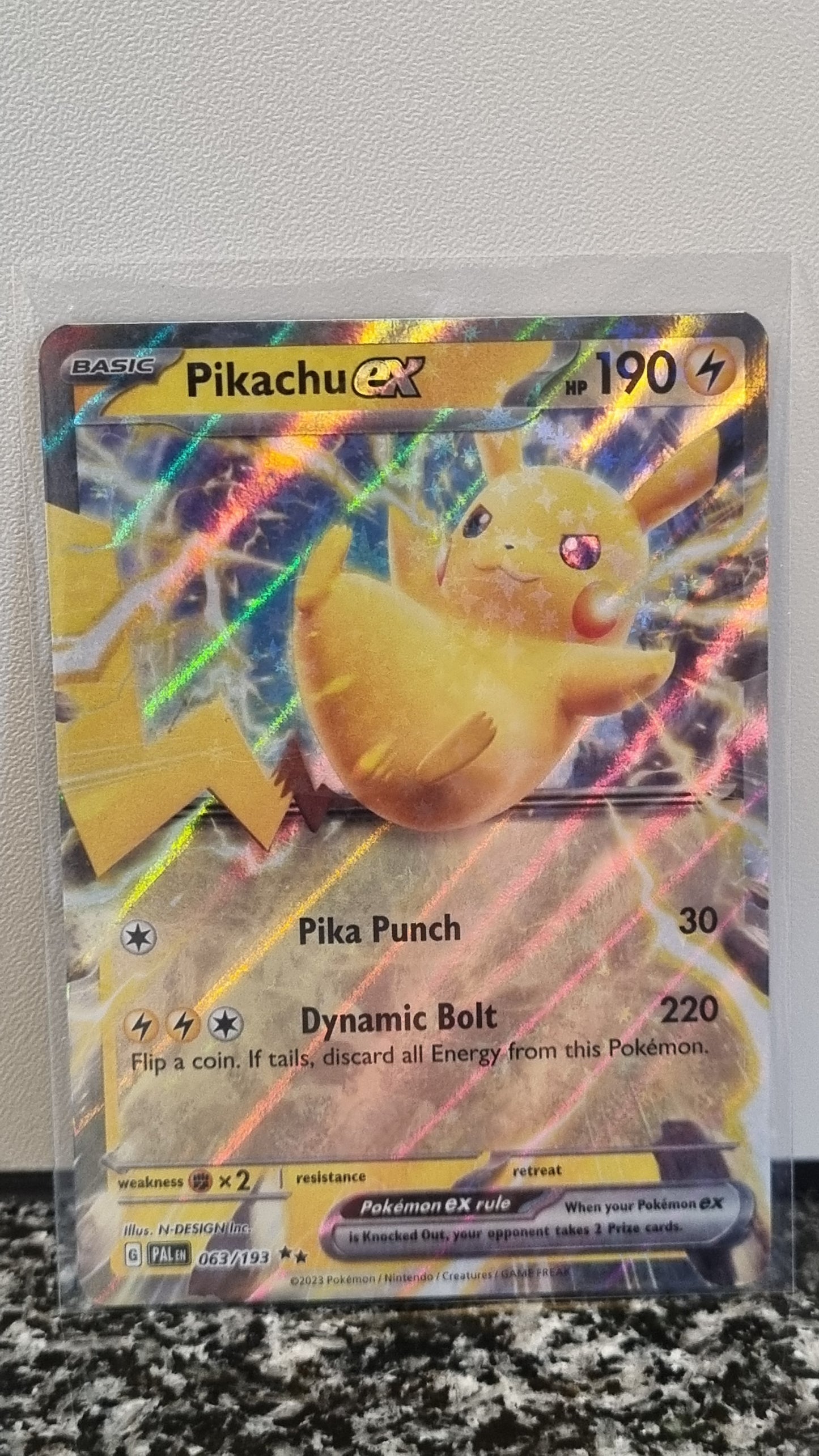 Pikachu ex (Paldea Evolved #63) 🇺🇸 (Alt)