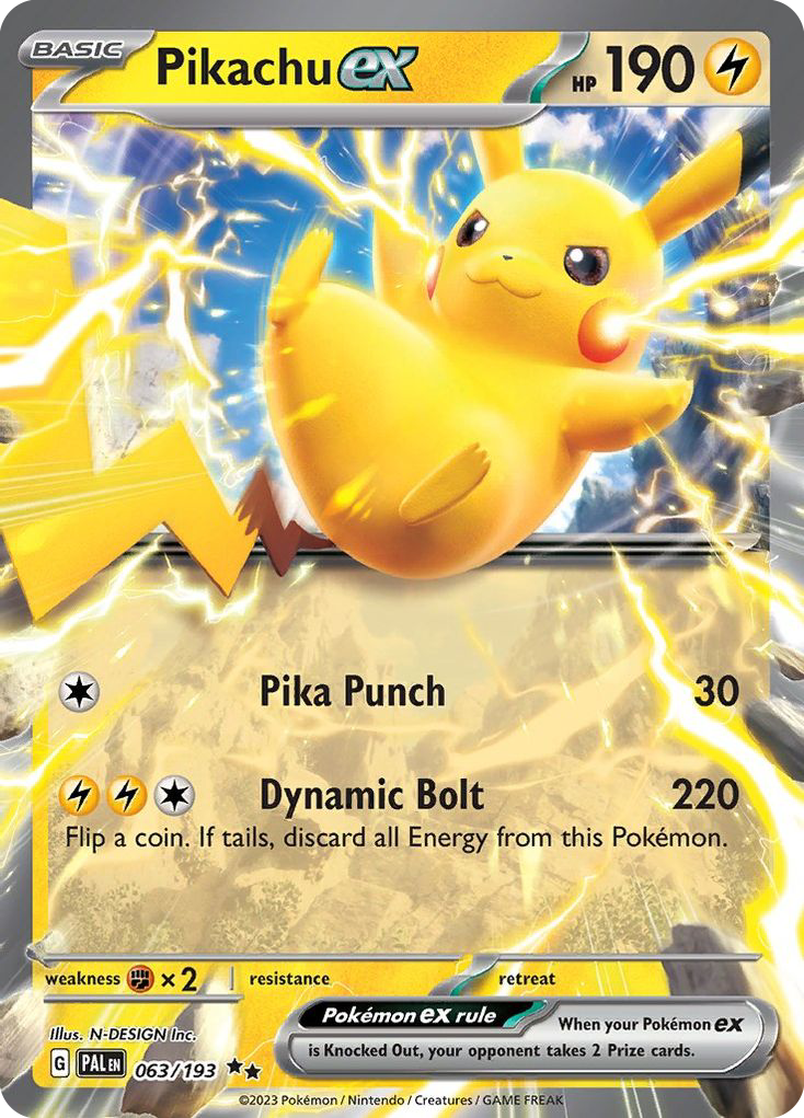 Pikachu ex (Paldea Evolved #63) 🇺🇸