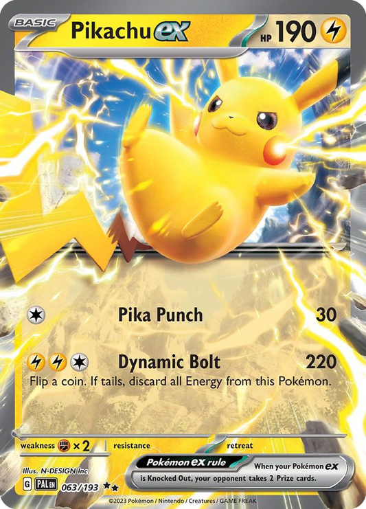 Pikachu ex (Paldea Evolved #63) 🇺🇸