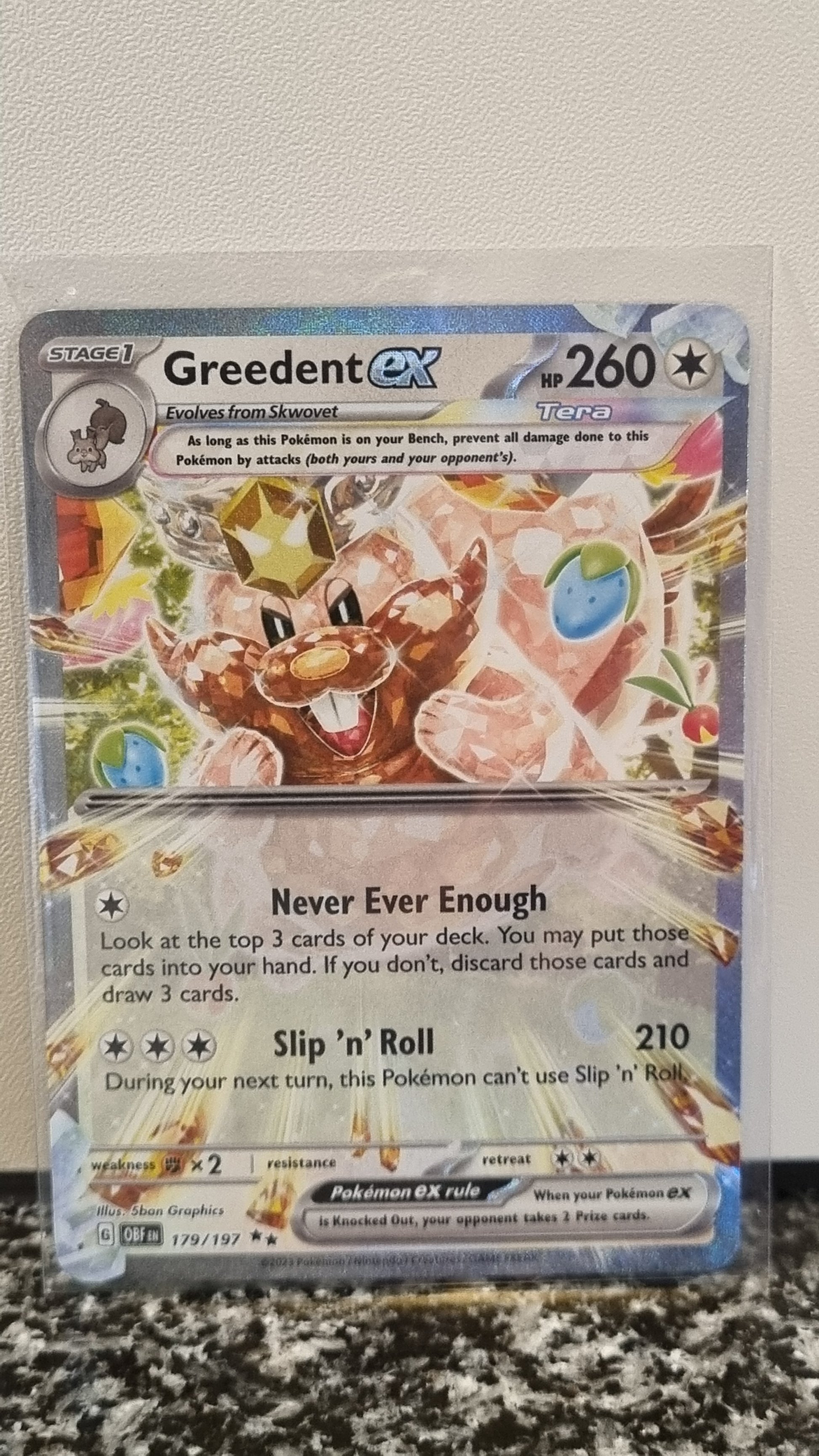 Greedent ex (Obsidian Flames #179) 🇺🇸 (Alt)