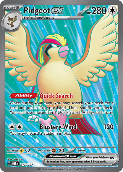 Pidgeot ex (Obsidian Flames #217) 🇺🇸