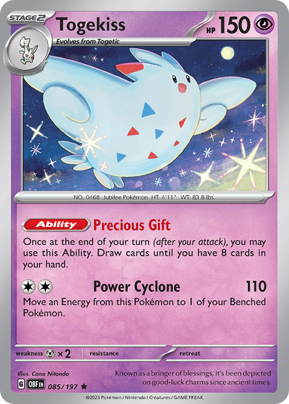 Togekiss (Cosmo Holo) (Obsidian Flames #85) 🇺🇸