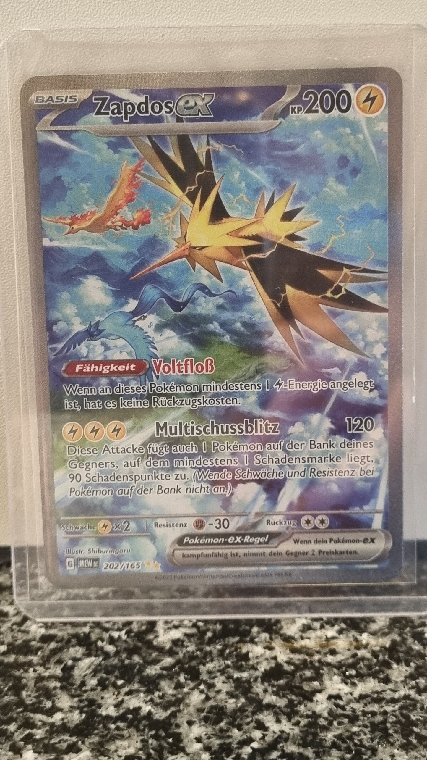 Zapdos ex (151 #202) 🇨🇭🇩🇪 (Alt)