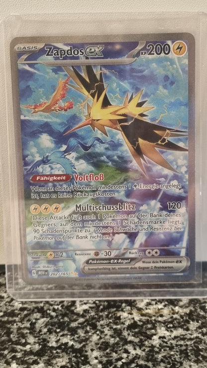 Zapdos ex (151 #202) 🇨🇭🇩🇪 (Alt)