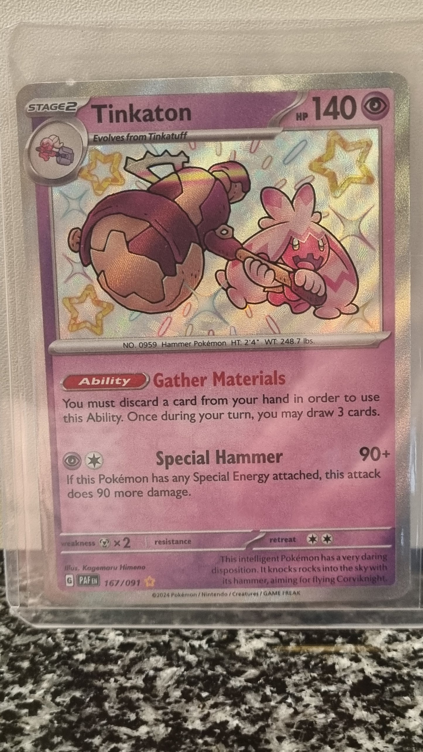 Tinkaton (Paldean Fates #167) 🇺🇸 (Alt)