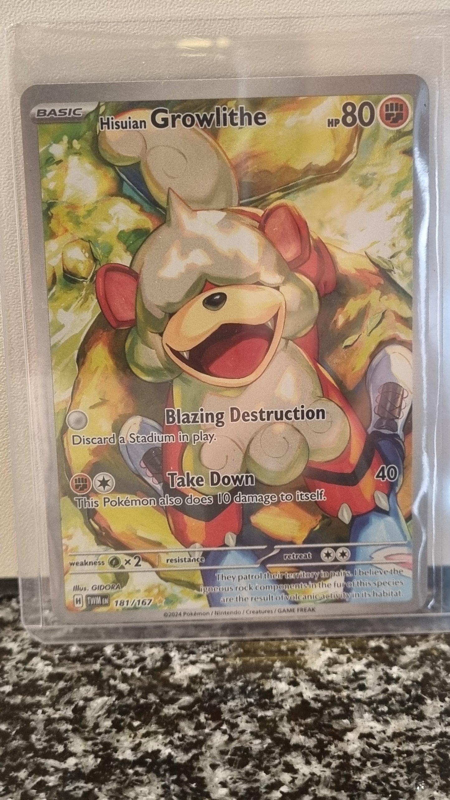 Hisuian Growlithe (Twilight Masquerade #181) 🇺🇸 (Alt)