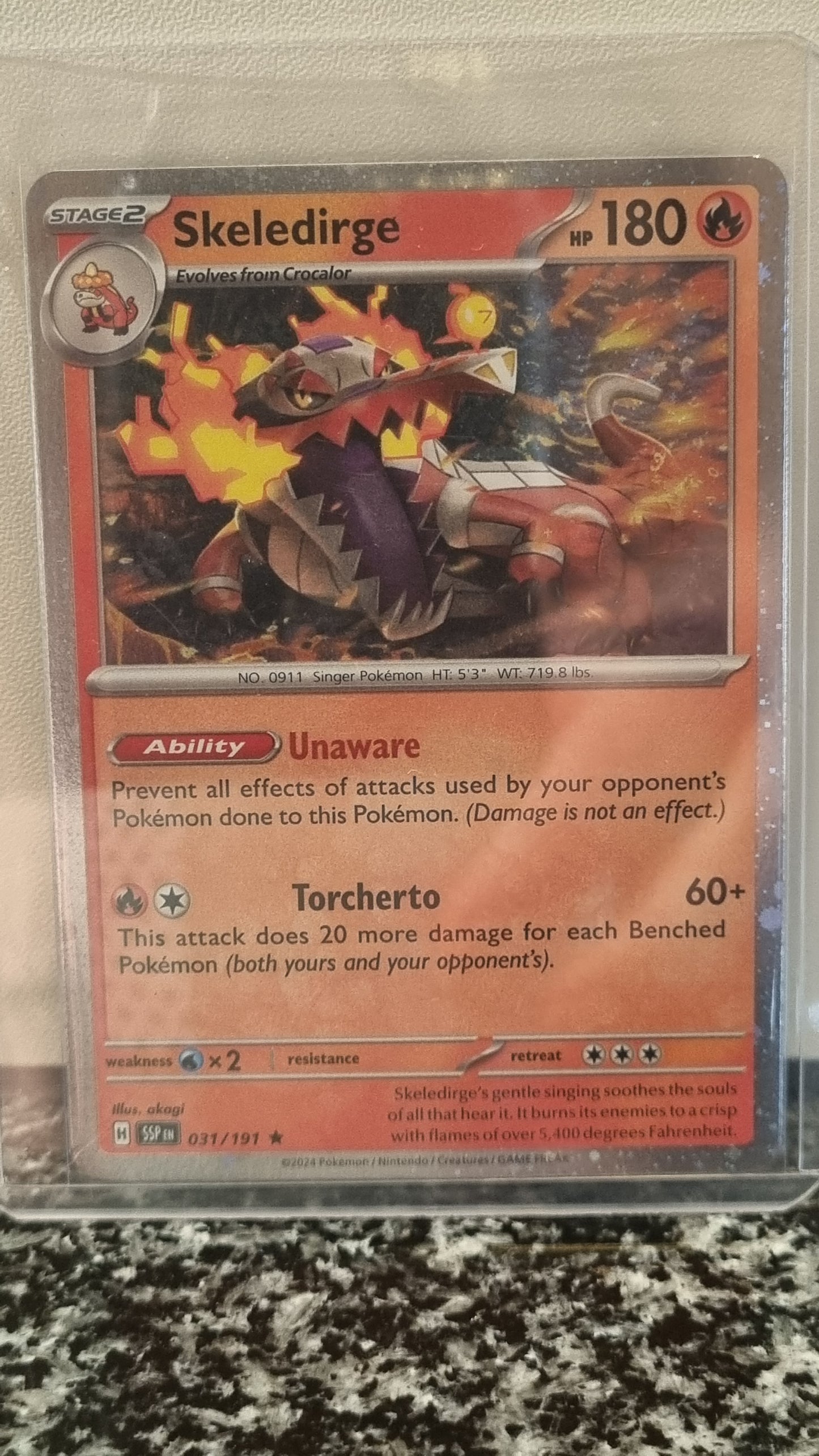 Skeledirge (Cosmo Holo) (Surging Sparks #31) 🇺🇸 (Alt)