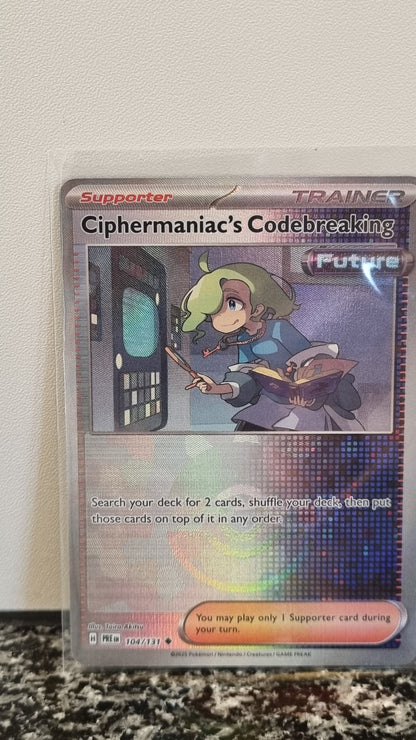 Ciphermaniac's Codebreaking (Pokeball) (Prismatic Evolutions #104) 🇺🇸 (Alt)