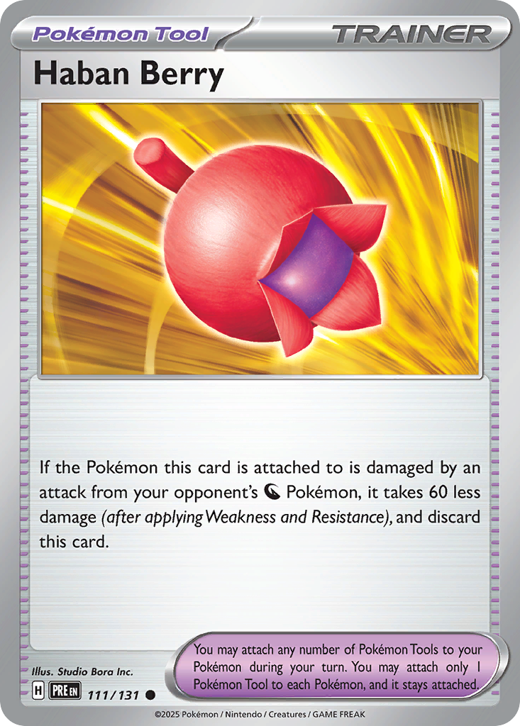 Haban Berry (Pokeball) (Prismatic Evolutions #111) 🇺🇸