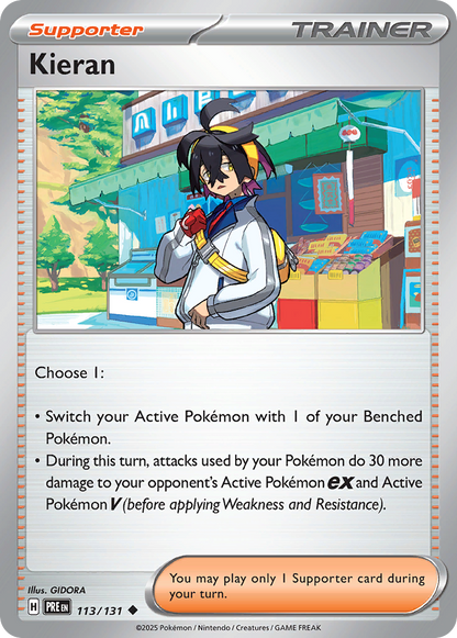 Kieran (Pokeball) (Prismatic Evolutions #113) 🇺🇸