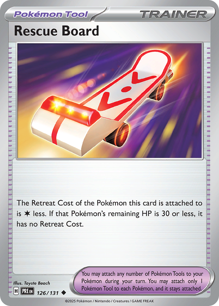 Rescue Board (Pokeball) (Prismatic Evolutions #126) 🇺🇸