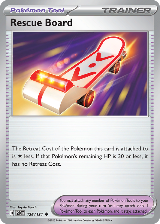 Rescue Board (Pokeball) (Prismatic Evolutions #126) 🇺🇸
