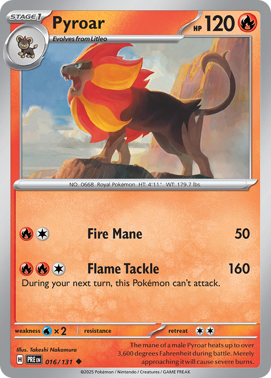Pyroar (Masterball) (Prismatic Evolutions #16) 🇺🇸