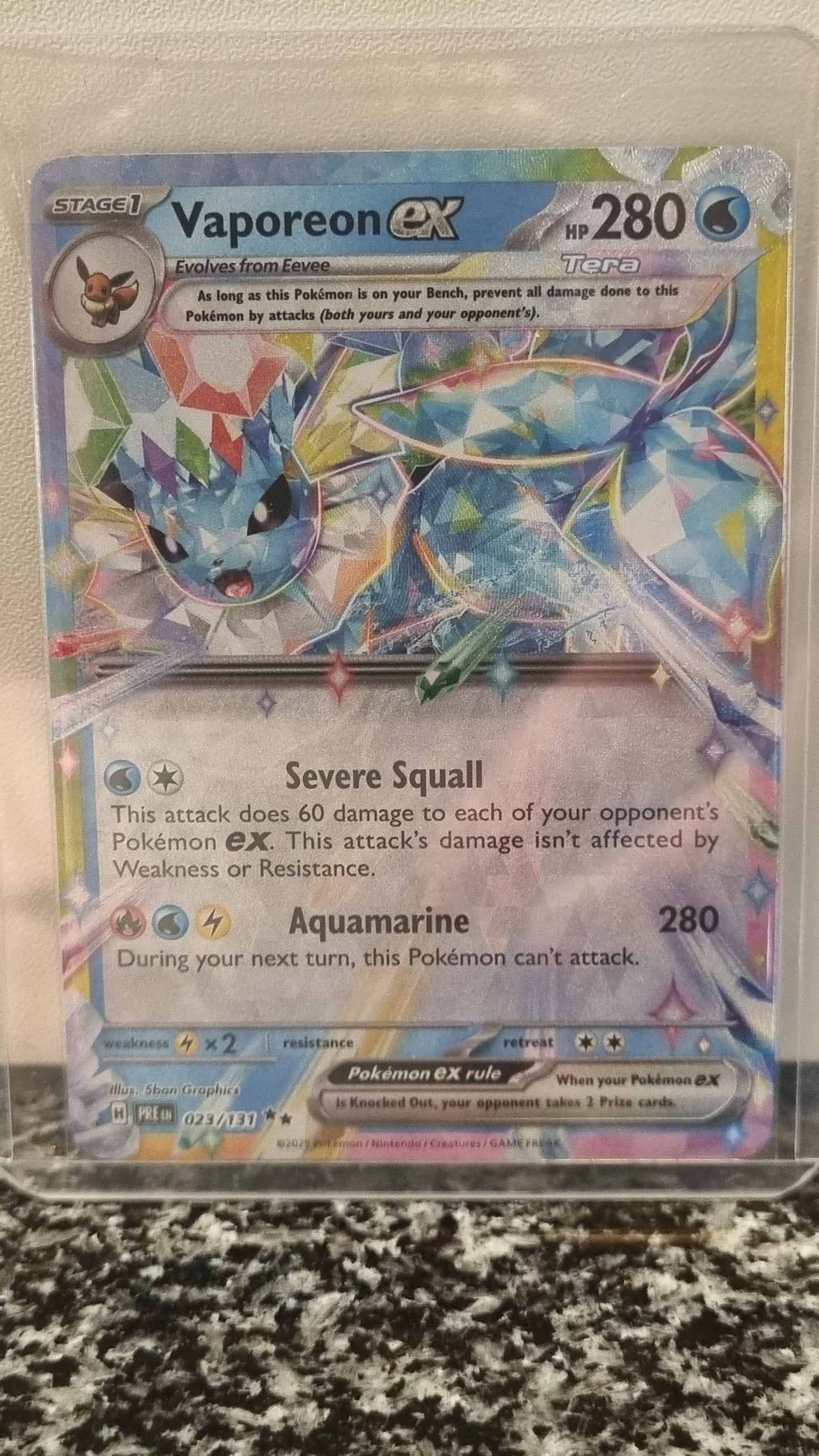 Vaporeon ex (Prismatic Evolutions #23) 🇺🇸 (Alt)