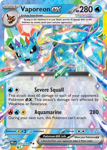 Vaporeon ex (Prismatic Evolutions #23) 🇺🇸
