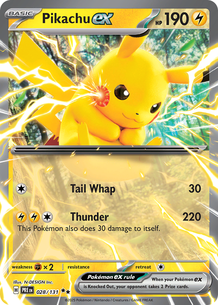 Pikachu ex (Prismatic Evolutions #28) 🇺🇸