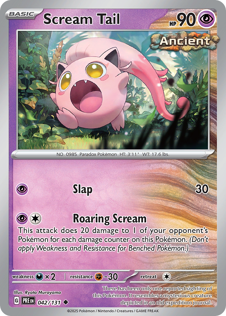 Scream Tail (Pokeball) (Prismatic Evolutions #42) 🇺🇸