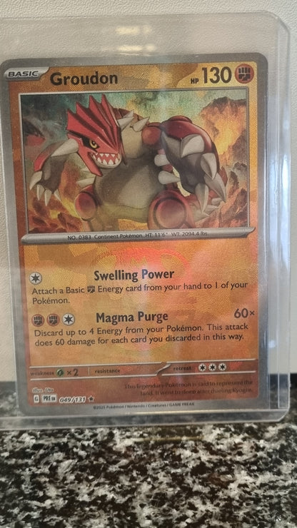 Groudon (Masterball) (Prismatic Evolutions #49) 🇺🇸 (Alt)