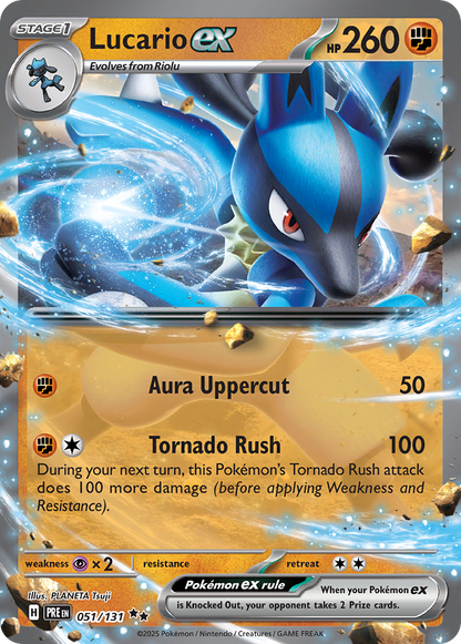 Lucario ex (Prismatic Evolutions #51) 🇺🇸