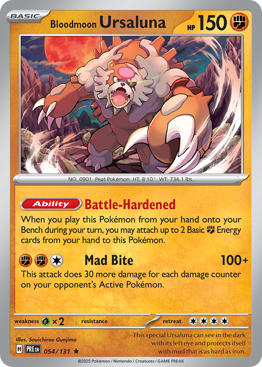 Bloodmoon Ursaluna (Pokeball) (Prismatic Evolutions #54) 🇺🇸