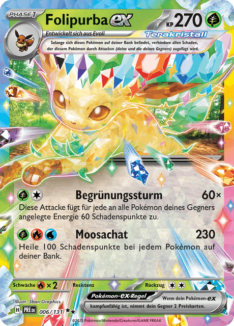 Folipurba ex (Sealed. Stamp) (Prismatic Evolutions #6) 🇨🇭🇩🇪