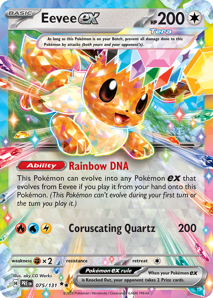 Eevee ex (Sealed. Prismatic Stamp) (Prismatic Evolutions #75) 🇺🇸