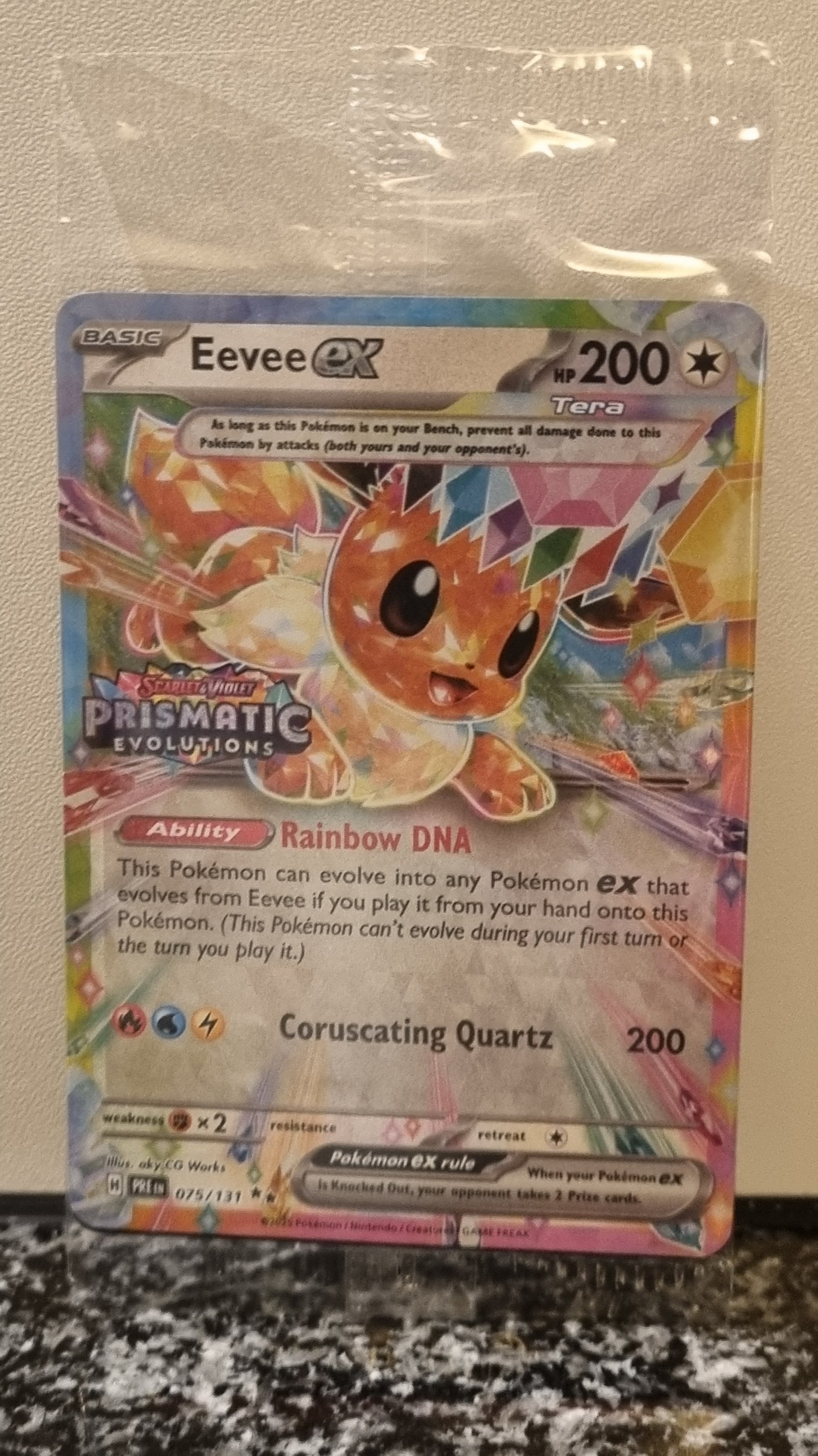 Eevee ex (Sealed. Prismatic Stamp) (Prismatic Evolutions #75) 🇺🇸 (Alt)