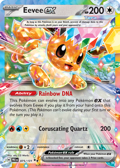 Eevee ex (Prismatic Evolutions #75) 🇺🇸