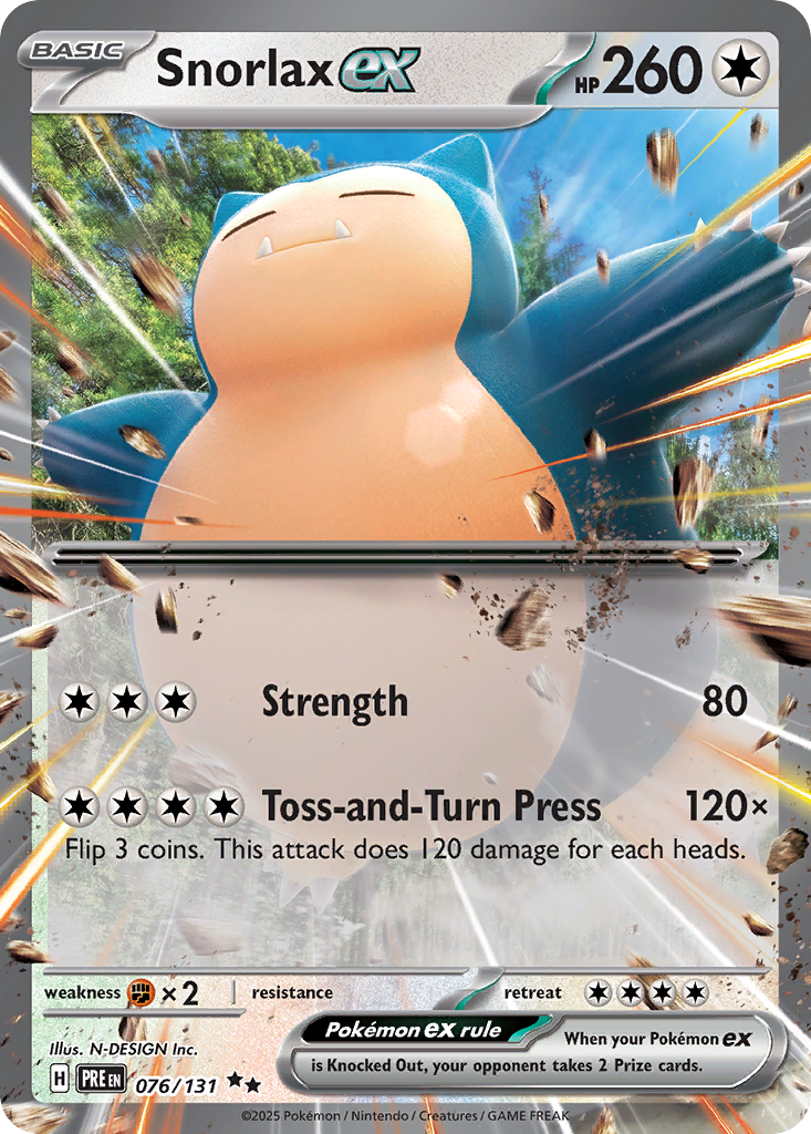 Snorlax ex (Prismatic Evolutions #76) 🇺🇸